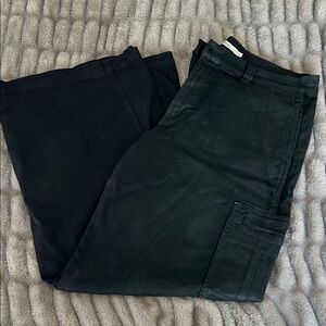 Hudson Jeans Black Women's Cargo Pants with Side Utility Pocket